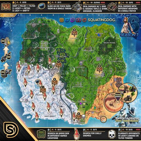 The second half of fortnite: Fortnite Season 7 Week 6 Challenges Cheat Sheet - Sorrowsnow77