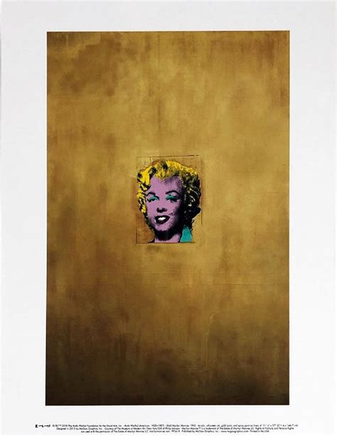 Andy Warhol Gold Marilyn Monroe Print Oct 12 2019 Signari