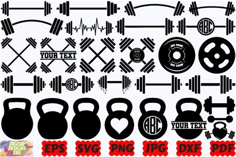 Gym Silhouette Gym Cut Files Gym Svg Workout Svg Png