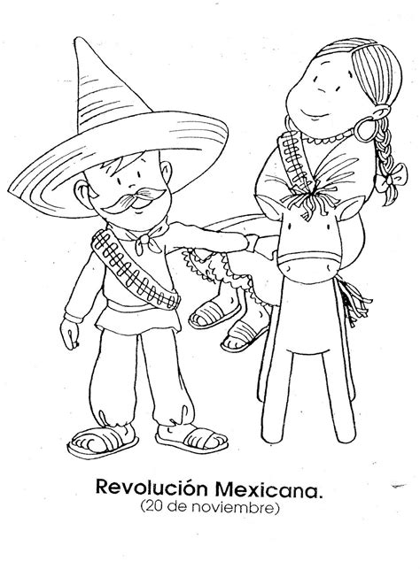 La Revolución Mexicana Dibujos Para Colorear Ciclo Escolar