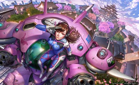 Dva Overwatch 4k Art Wallpaper Hd Games Wallpapers 4k Wallpapers Images Backgrounds Photos And
