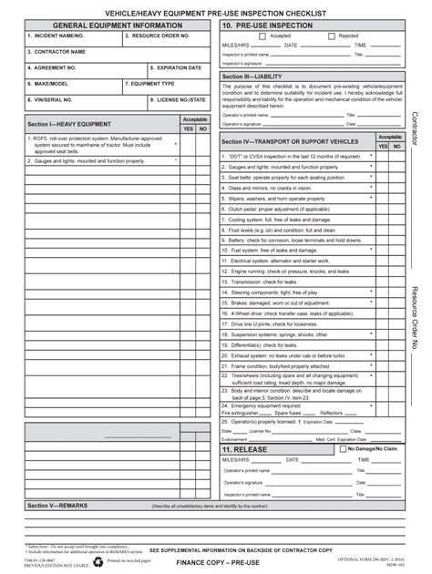 This is a register sorted by industry type and industry specific of all of the swms templates included in the latest version of the jseasy safety management software. Equipment Inspection Forms Sign Now - Fill Out and Sign Printable PDF Template | signNow