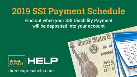 Ssi Payments Calendar For 2019 Direct Express Card Help