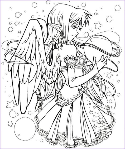 44 Beautiful Collection Of Anime Coloring Book Fairy Coloring Pages
