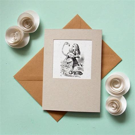 Alice In Wonderland Card Hand Made Greetings Card Daughter