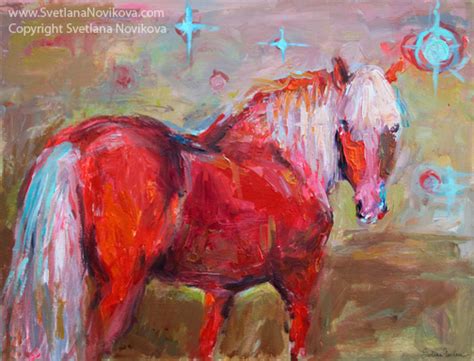 Svetlana Novikova Studio Recent Horse Art Paintings