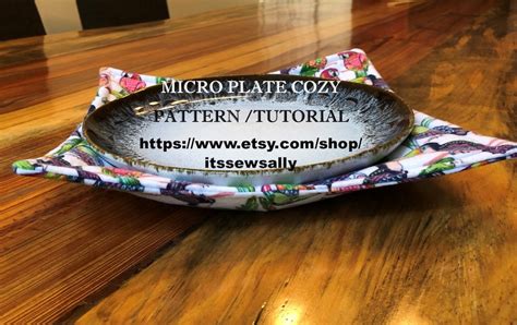 Microwave Plate Cozy Diy Patterntutorial Faster More Accurate Etsy