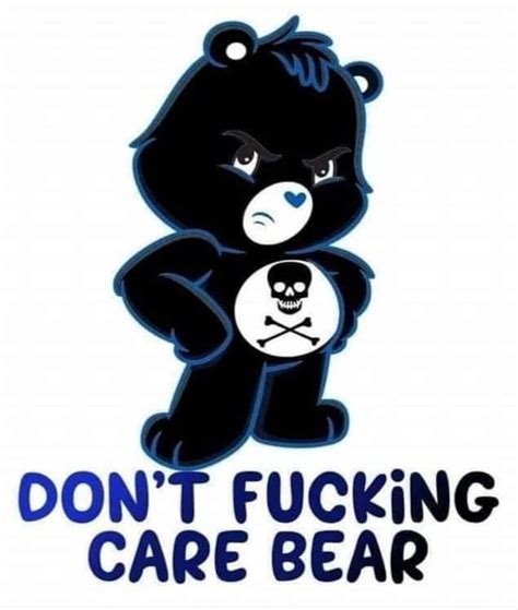 Dont Fucking Carebear Svg Etsy New Zealand