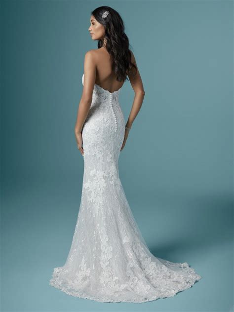 Strapless Sweetheart Neckline Sparkling Mermaid Wedding Dress