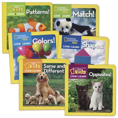 National Geographic Look And Learn Board Books Set Of 6