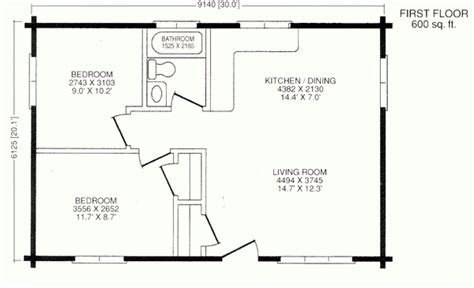 20x30 Floor Plan 600×365 Garage Floor Plans 20x30 House Plans