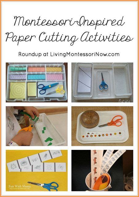 Montessori Monday Paper Cutting Activities Scissor Practice