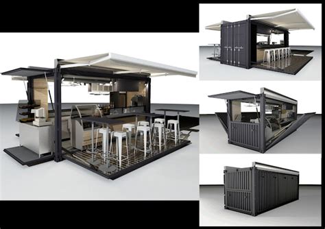 Shipping Container Modular And Pop Up Restaurant Idea Green Design