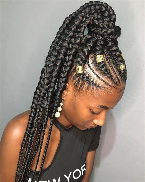 19 Hottest Ghana Braids Youll See Right Now Hairstyles Vip