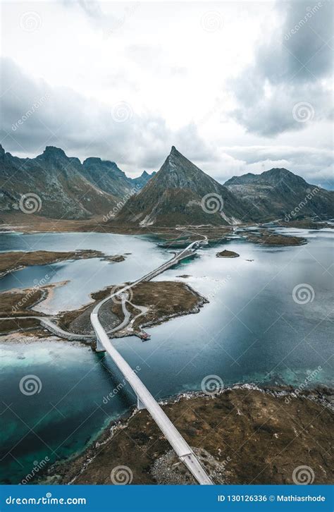 The Stunning Fredvang Bridges In Lofoten Islands Norway Seen From A