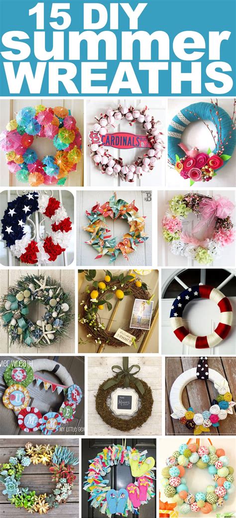 Get Inspired 15 Fabulous Diy Summer Wreaths How To Nest