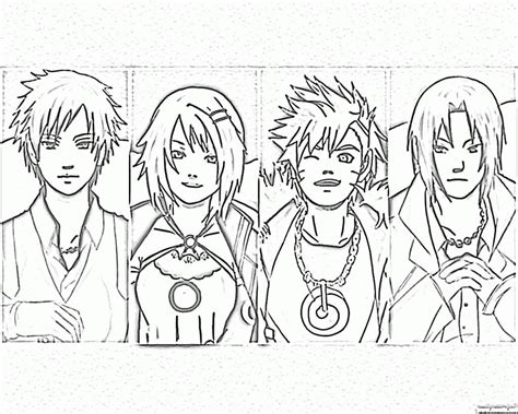 Printable Naruto Shippuden Coloring Pages Coloring Home