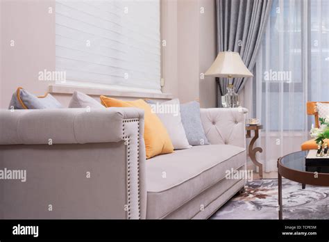 Modern Living Room Luxury Decoration Interior Stock Photo Alamy