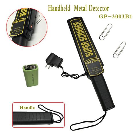 The metal detector will detect it. Power Saving GP-3003B1 Hand Held Metal Detector For ...