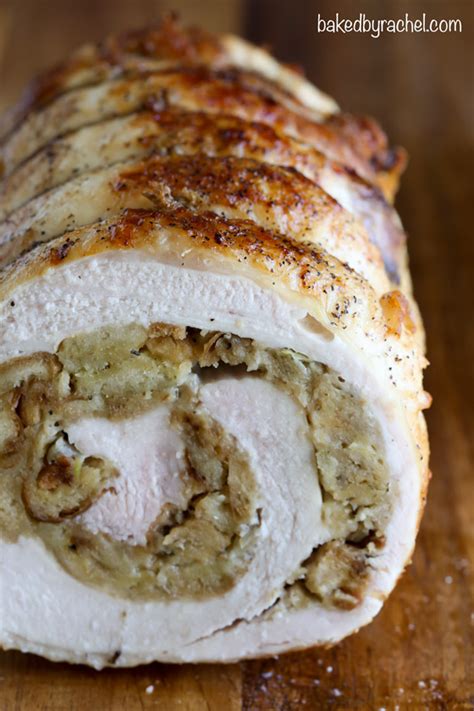 Baked By Rachel Turkey Roulade With Bread Stuffing Turkey Roulade