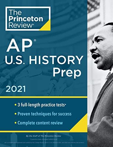 Princeton Review Ap Us History Prep 2021 Practice Tests Complete