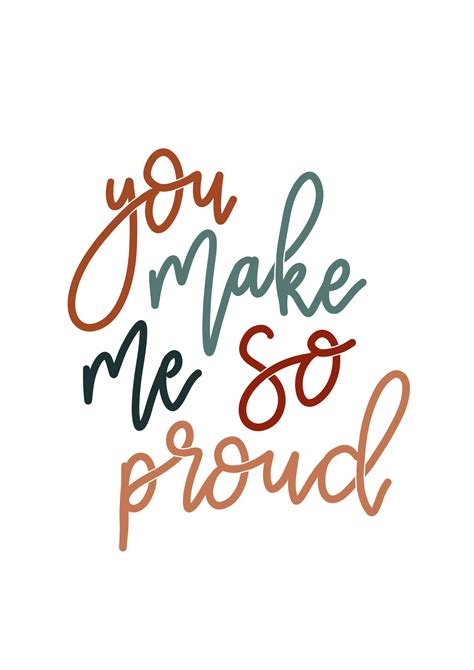 you make me so proud card hand lettered encouragement card proud of you card motivational