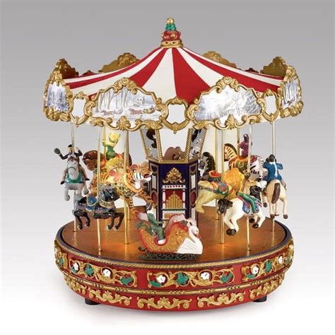 The Grand Carousel Music Box Wmoving Horses See Video Carousel
