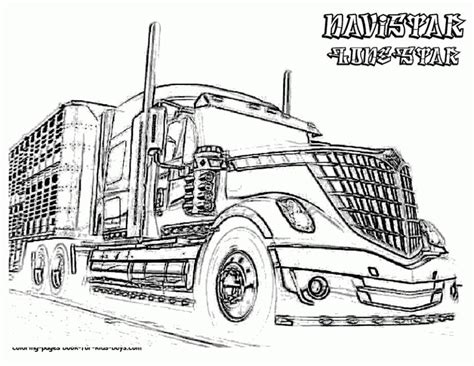 Here is a collection of 25 coloring pages of trucks for kids who love watching all kinds of trucks. 25+ Pretty Photo of Semi Truck Coloring Pages ...