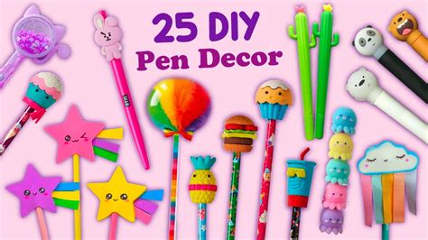 Diy Amazing Pen Decor Ideas Diy School Hack Ideas Pencil