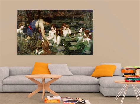 Hylas And The Nymphs John William Waterhouse Water Nymphs Etsy