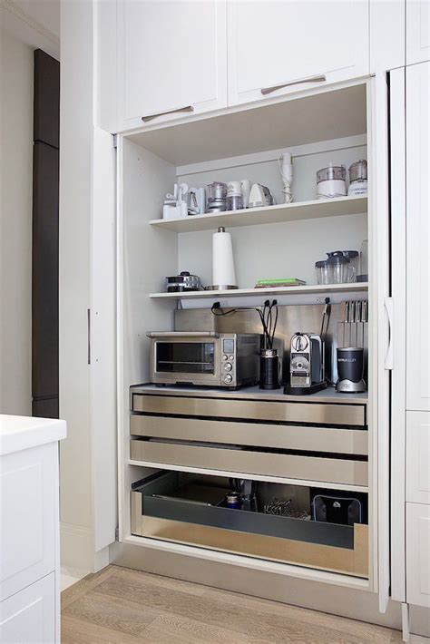 Deluxe Appliance Garage With Retractable Doors In 2019 Kitchen