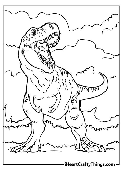 T Rex Coloring Pages For Kids