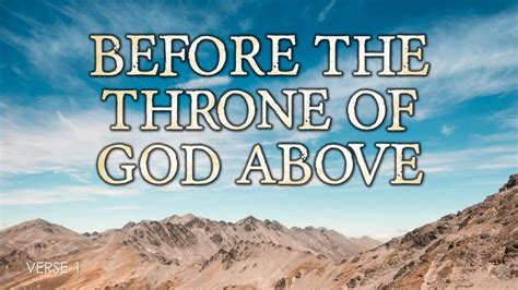 Before The Throne Of God Above Hymn