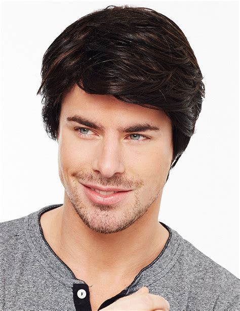 Fashion Mens Lace Front Mono Top Wig Human Hair