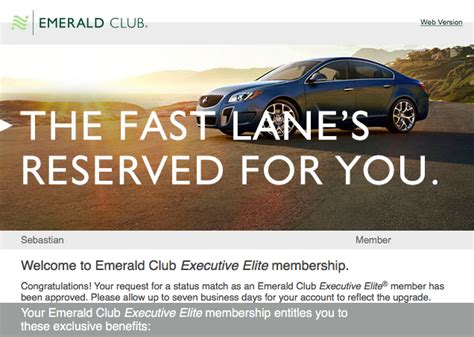Update National Car Rental Emerald Club Offers Status Match Promotion