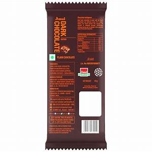 Buy Amul Dark Chocolate 55 Rich In Cocoa 40 G Packet Natural Source