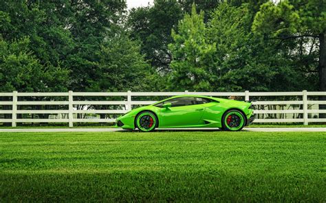Fondos De Pantalla Vehículo Verde Lamborghini Coche Deportivo
