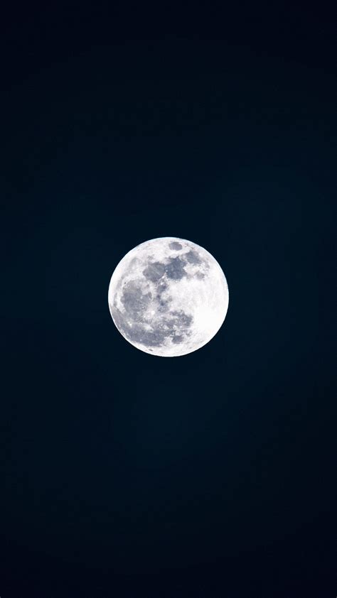 Download Wallpaper 1080x1920 Moon Full Moon Night Satellite Dark