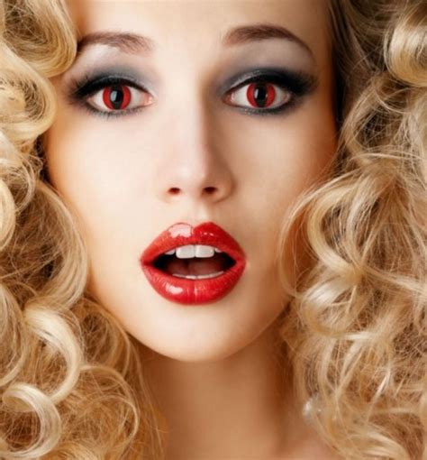 Cosplay Cat Eyes Red Colored Contact Lenses Beauon