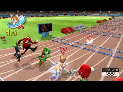 Mario Sonic At The Olympic Games M Hurdles Tails Youtube