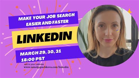 Make Your Job Search Easier and Faster with Linkedin. Join 3 h