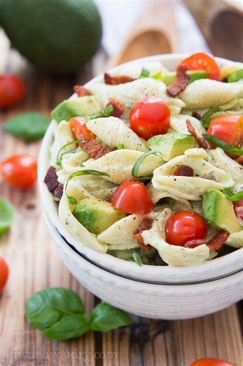 Creamy Avocado Pasta Salad I Wash You Dry