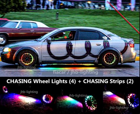 Jhb 155 Chasing Led Wheel Rings Light 2pcs 65ft Underglow Strips