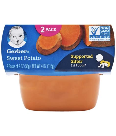 Gerber Sweet Potatoes Snack Foods For Under 6 Months 142 Gm Buy