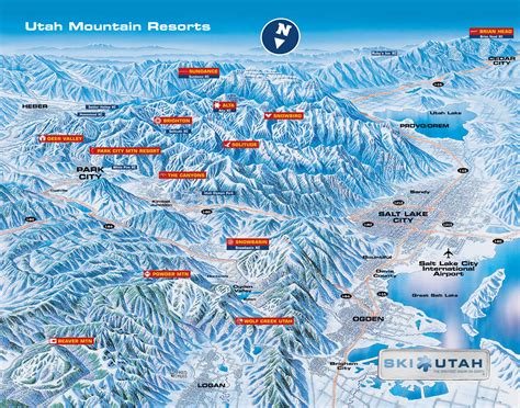 Utah Ski Resorts Map | Utah skiing, Utah ski resorts, Utah 