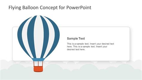 Flying Balloon Concept Powerpoint Template Slidemodel Powerpoint