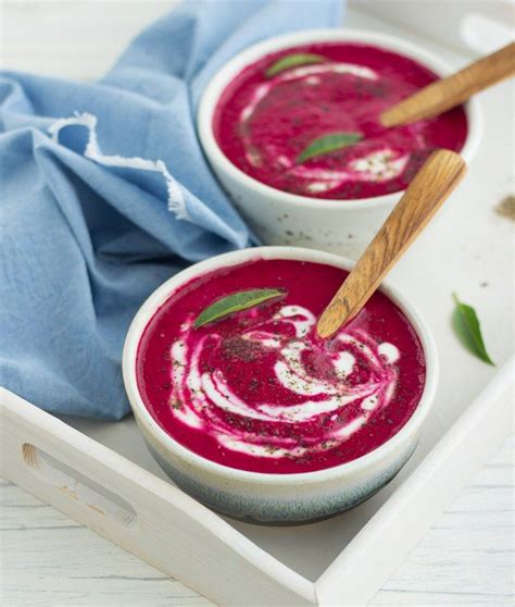 Chilled Beetroot Soup The Blurry Lime Recipe Beetroot Soup Food