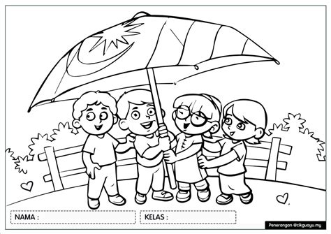 Gambar Pertandingan Mewarna Sempena Sambutan Bulan Kebangsaan | Cikgu