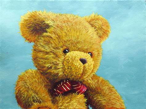 Teddy Bear Painting By Nolan Clark Fine Art America