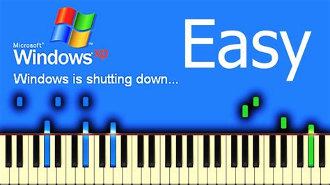 Windows Xp Shutdown Sound Piano Tutorial Acordes Chordify